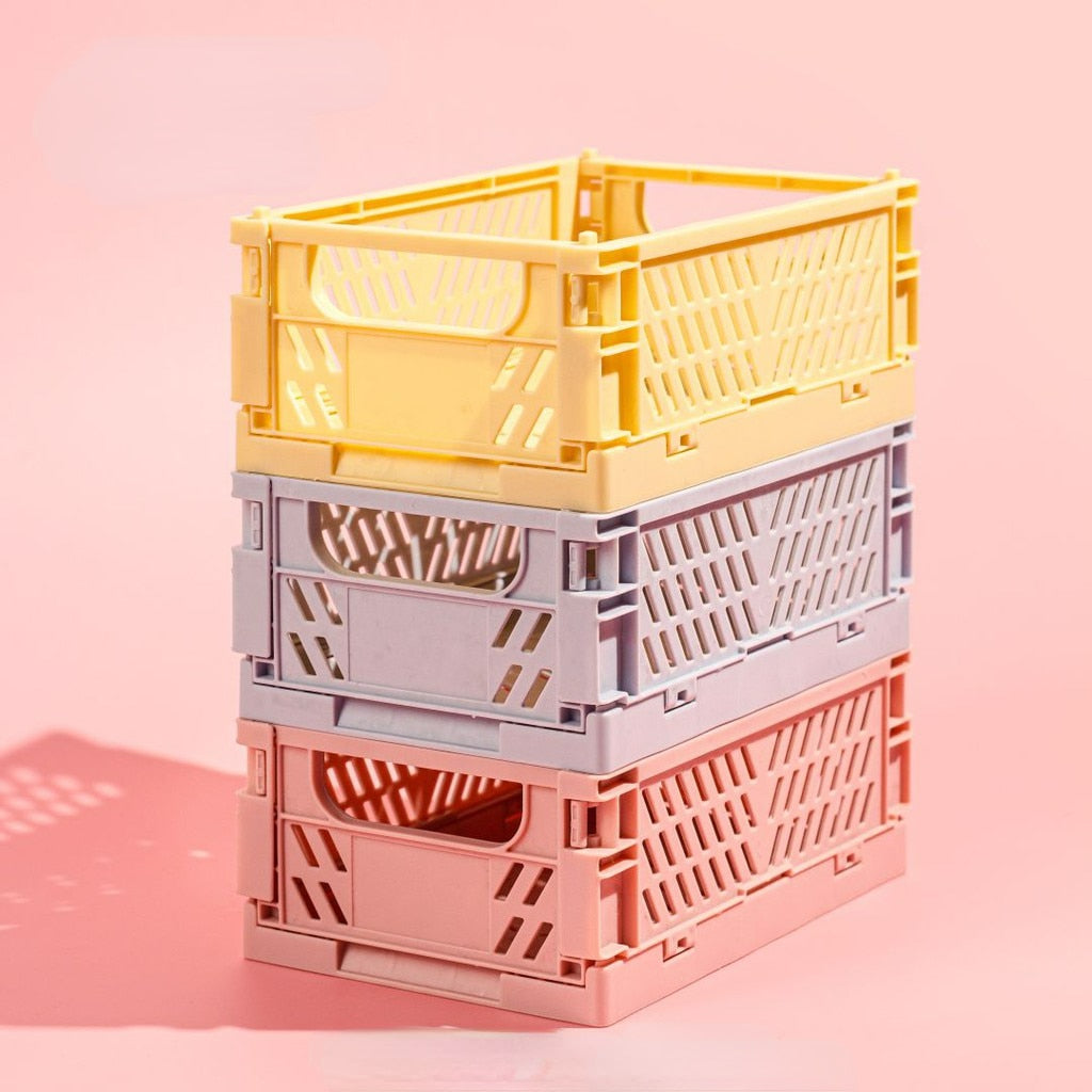 Stackable Pastel Storage Crate