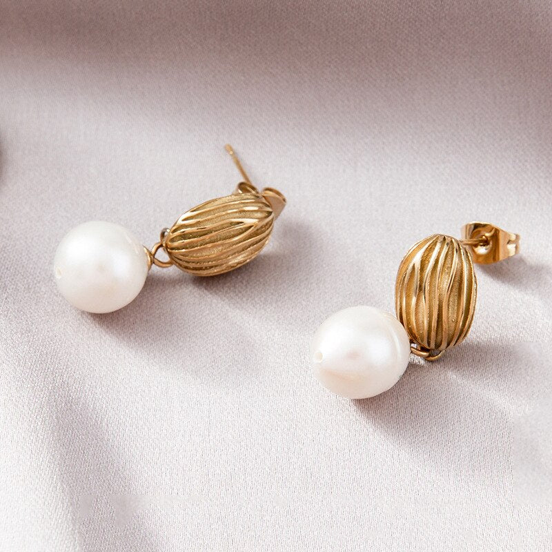 Vintage Pearl Drop Earrings