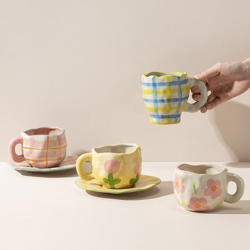 Cute Cottage Brunch Tea Cup & Saucer