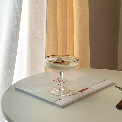 Gold Art Deco Champagne Coupe