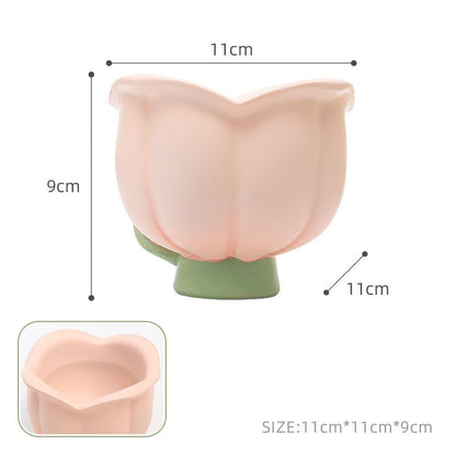 Kawaii Tulip Shaped Storage Pot