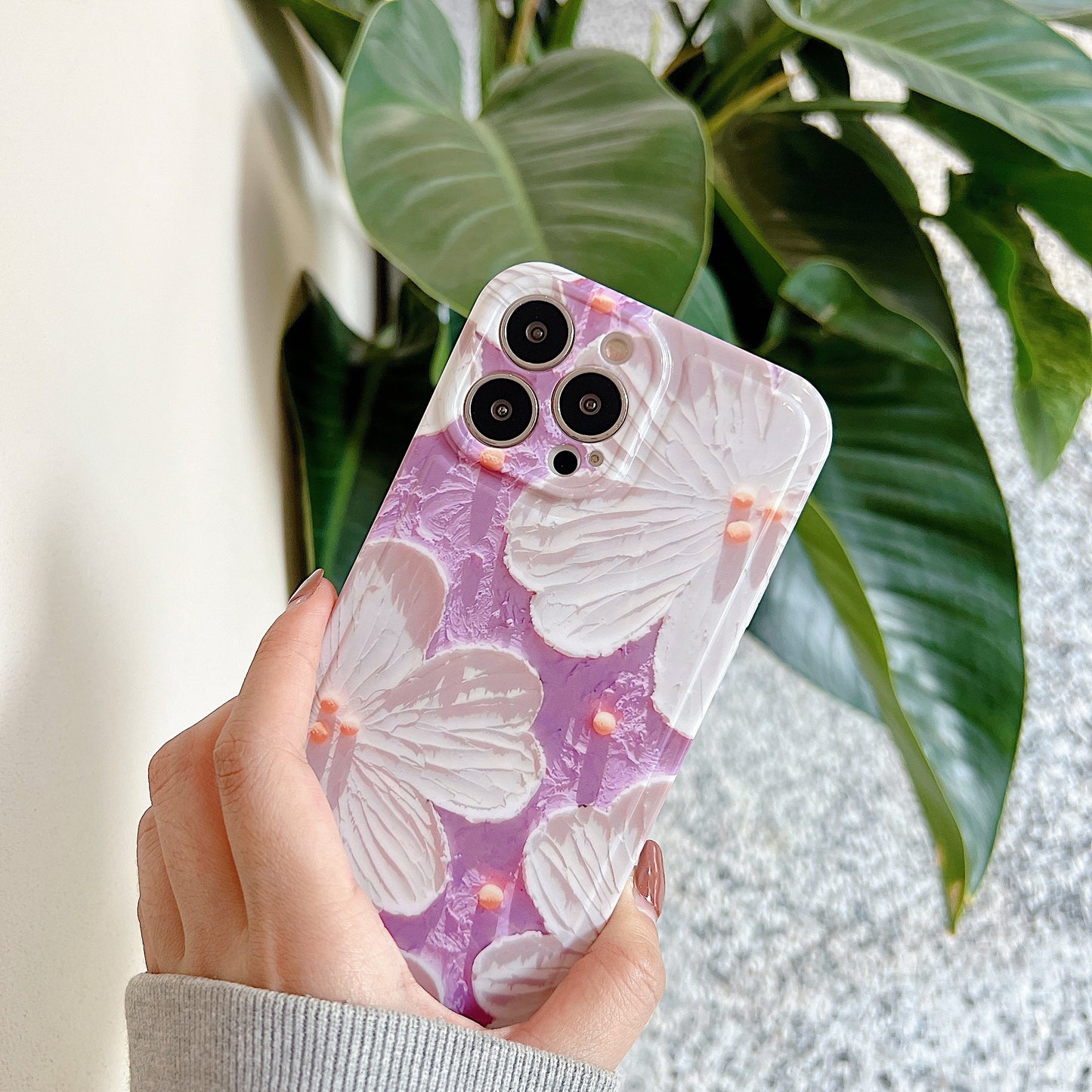 Pretty In Purple Floral iPhone Case
