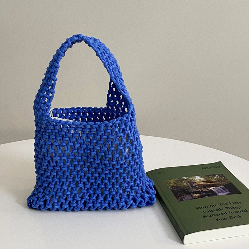 Woven Bucket Tote Bag - All Colours