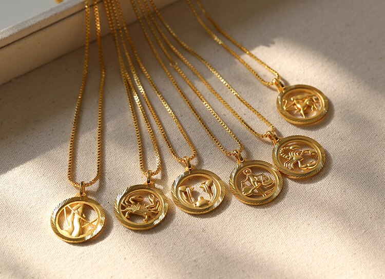 18K Gold Constellation Pendant Necklace