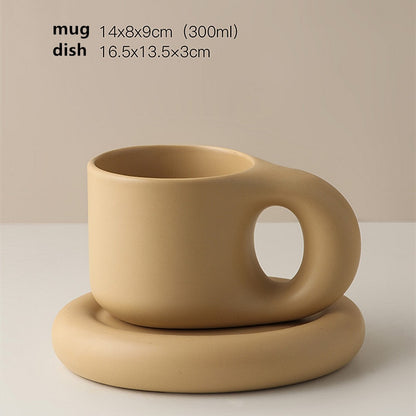 The Chubby Mug & Saucer - All Colours