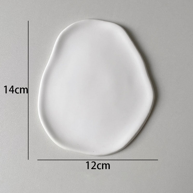 Modern White Ceramic Jewellery Tray