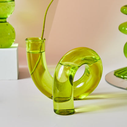 Green Tier Vase & Candle Holder