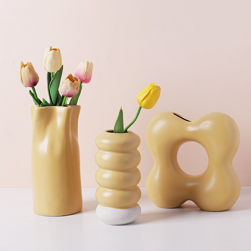 Sweet Pastel Figurine Vase