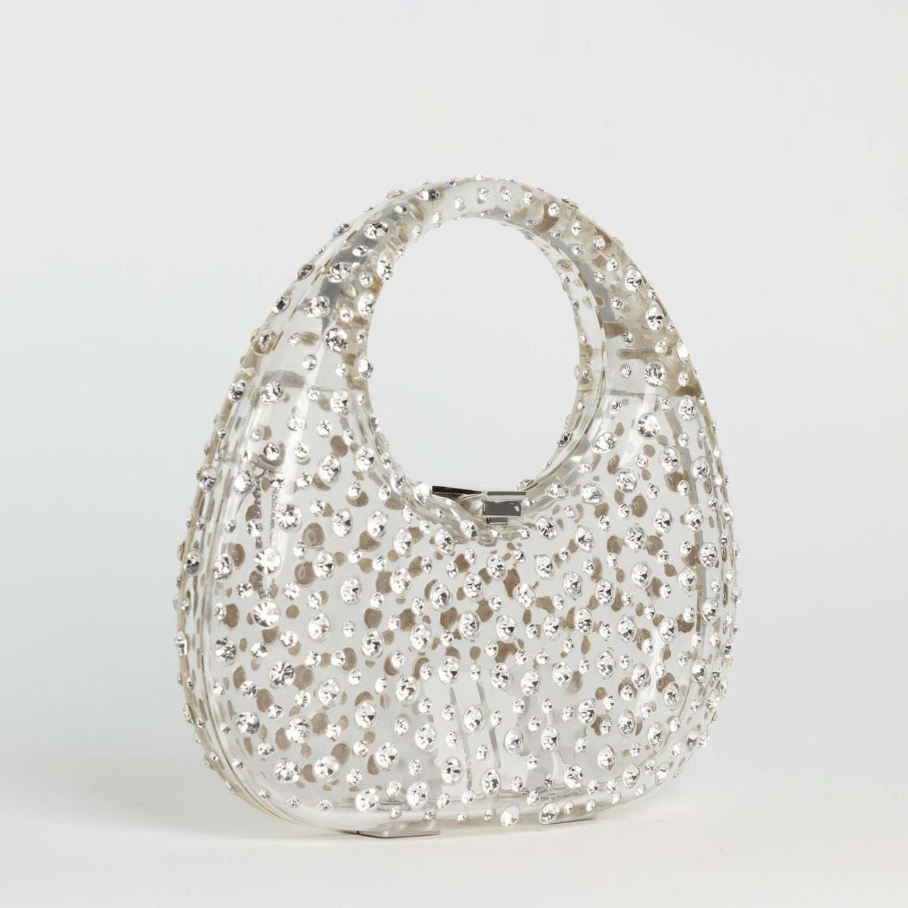 luxury diamanté acrylic handbag 