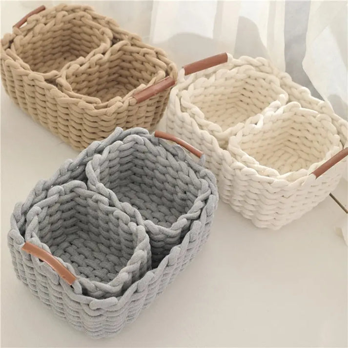 Cute Woven Storage Basket - CreativeFemininity