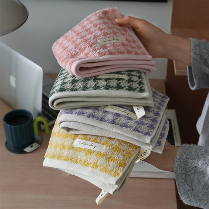 retro pastel print towel set