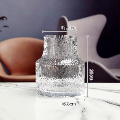 Glacial Nordic Glass Vase