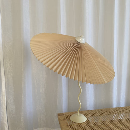 Pleated Umbrella Table Lamp
