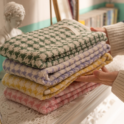 high grade cotton houndstooth towel 