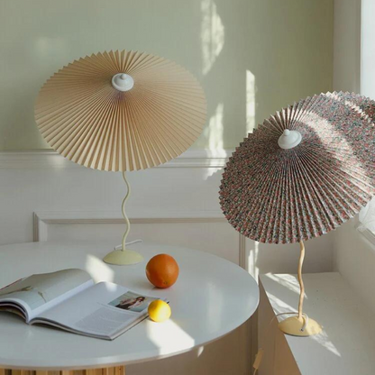 Pleated Umbrella Table Lamp